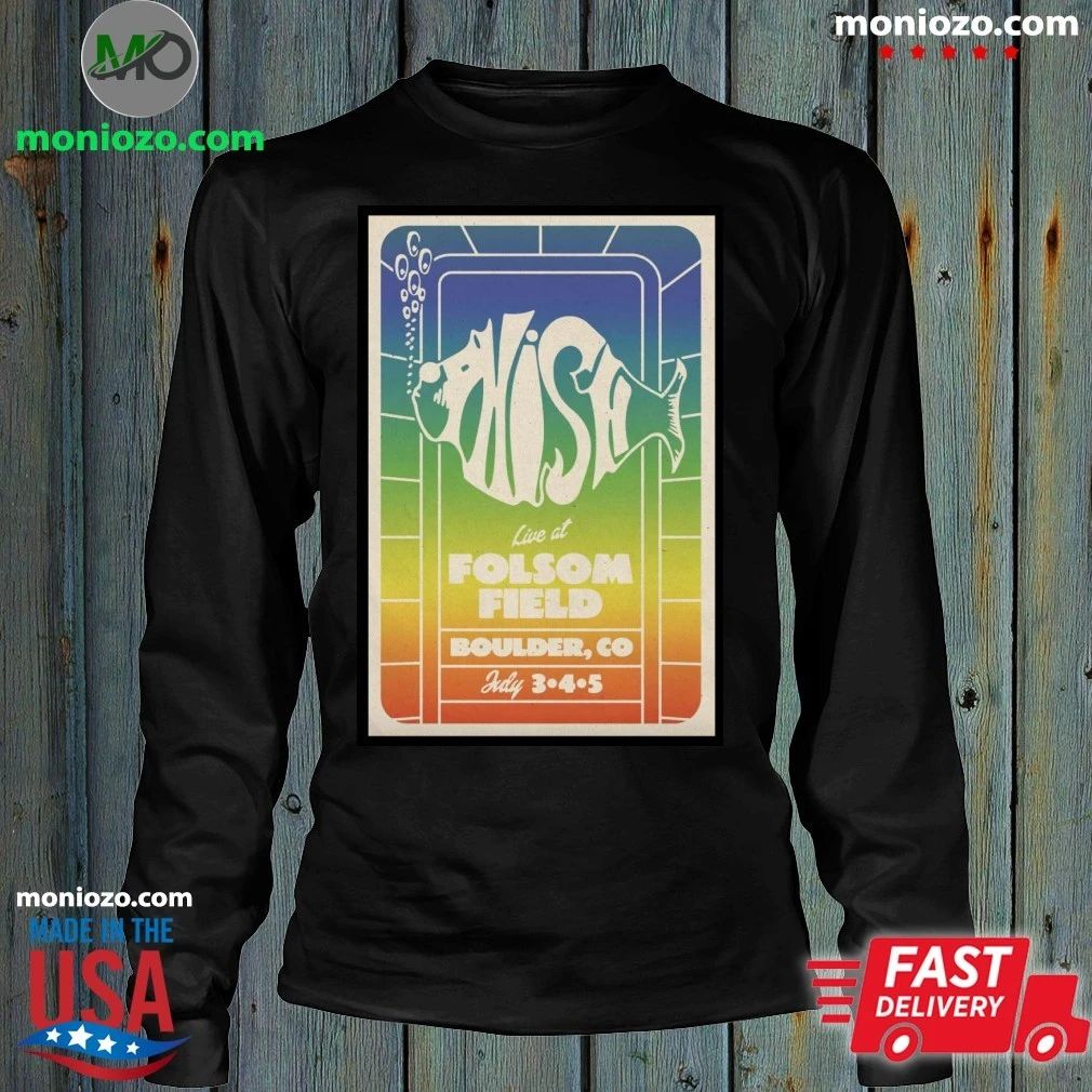 Original Phish On Jul 3-5 2025 In Boulder CO Tour Poster Shirt
