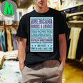 Nashville, TN 2025 Americana Honors & Awards Poster Shirt
