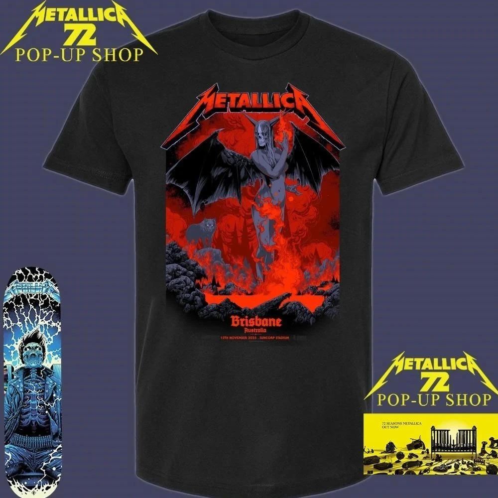 Metallica M72 Brisbane Australia Pop-Up Shop Ken Taylor At Suncorp Stadium November 12, 2025 Skeletal Demon Art T-Shirt