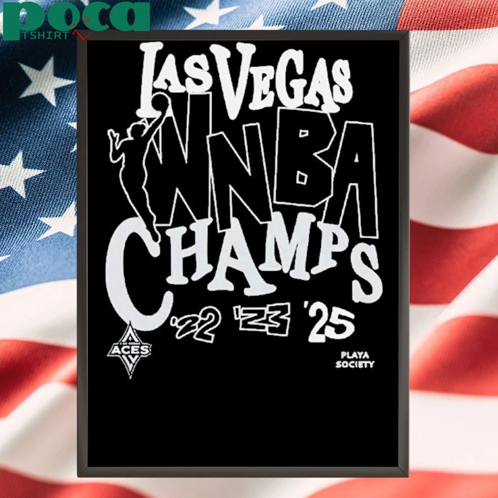 Las Vegas Aces Playa Society 2025 Wnba Finals Champions T-shirt