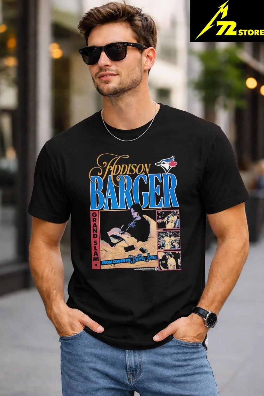 Davis Schneider Blue Jays Addison Barger Shirt