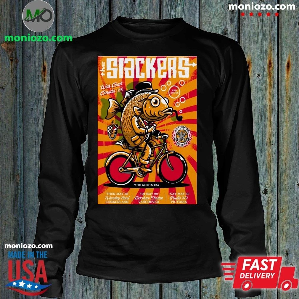 Original The Slackers 2026 West Coast Canada Tour Poster Shirt
