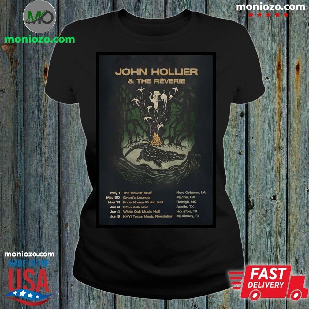 Original John Hollier & the Rêverie Tour 2026 Poster T-shirt