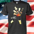 Ace Frehley with Guitar and Signature T-Shirt