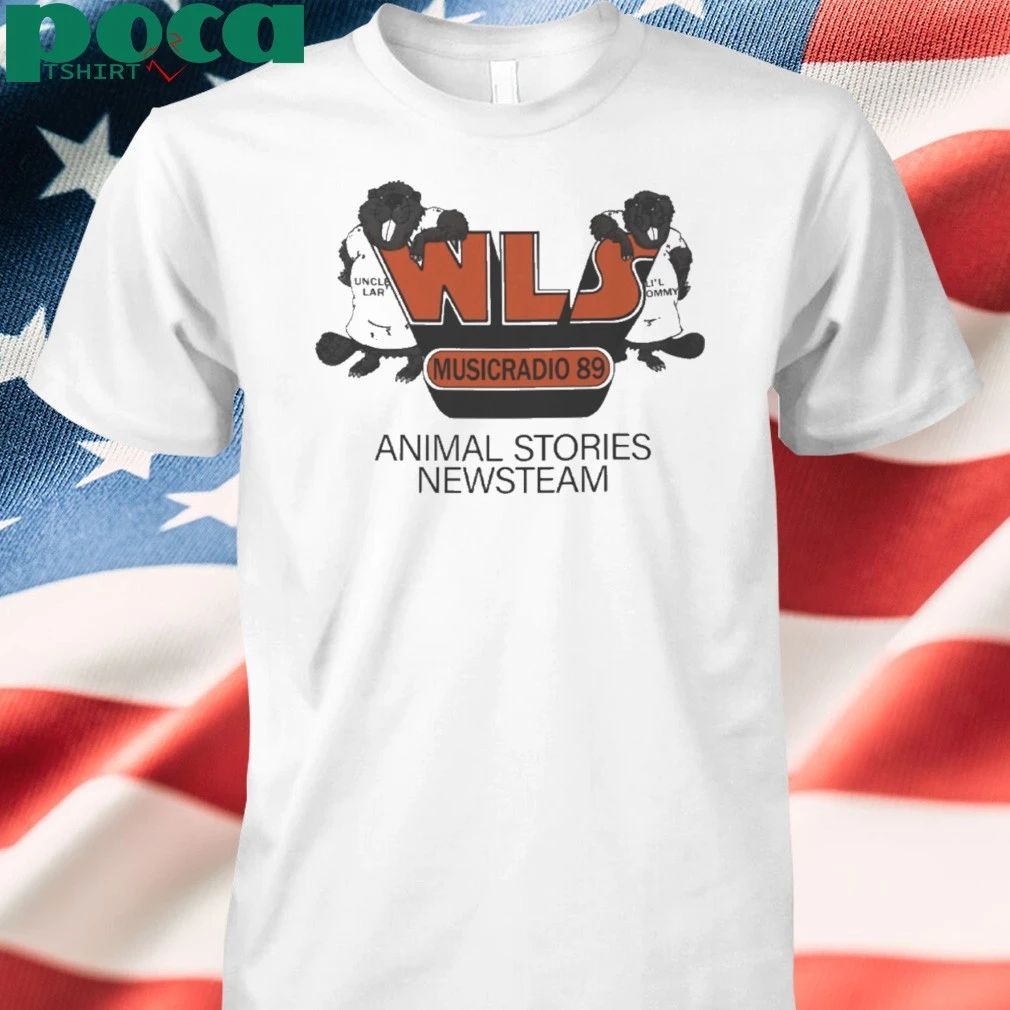 Vintage 70’s WLS Music Radio 89 Animal Stories Newsteam T-shirt