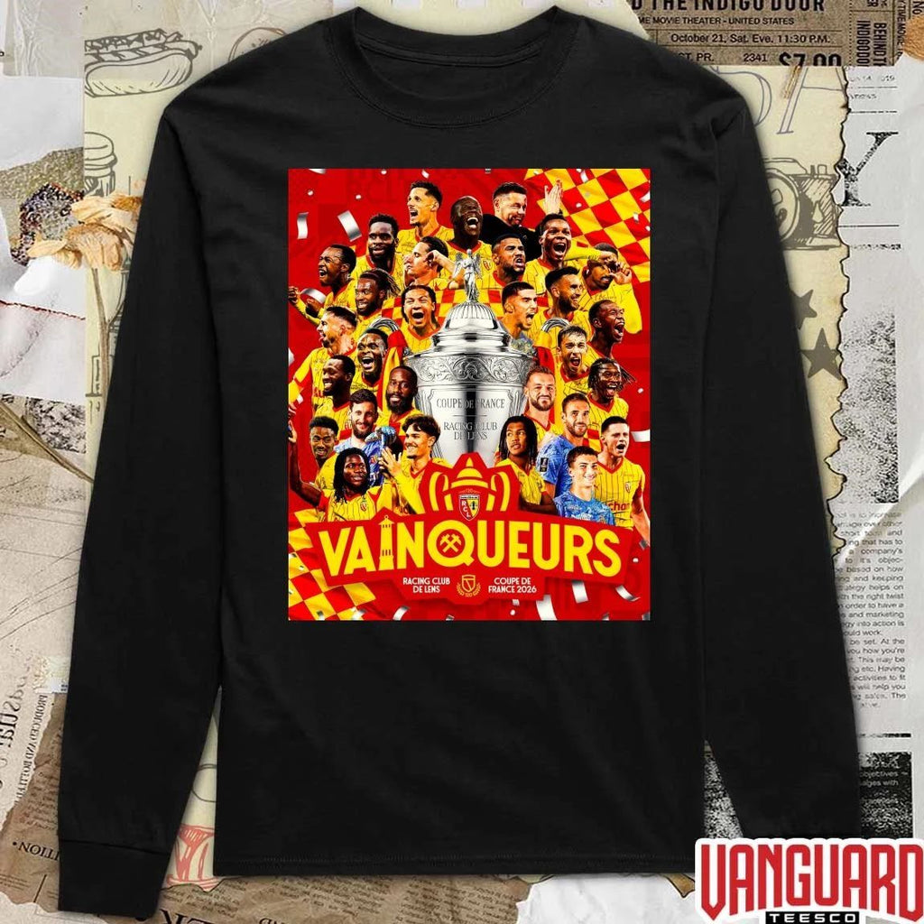 RC Lens Vainqueurs Coupe de France 2026 Poster t-shirt