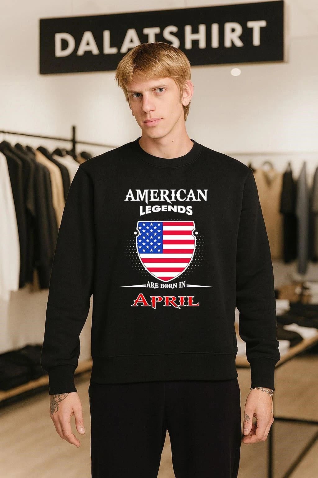 American Legends Are Born In April shirt
