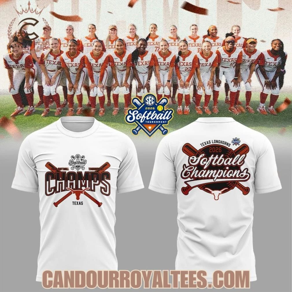 Texas Longhorns 2026 SEC Softball Tournament Champions Locker Room Shirt