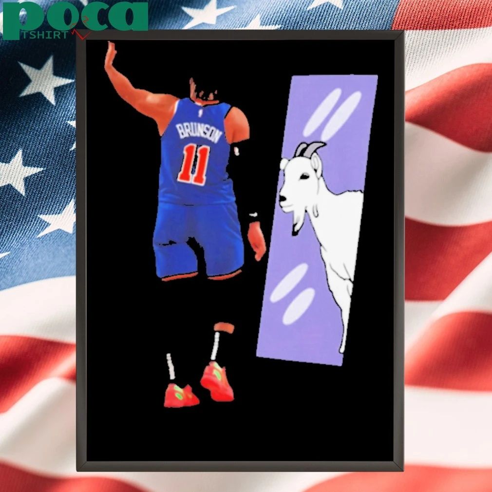 Jalen Brunson GOAT Mirror Shirt