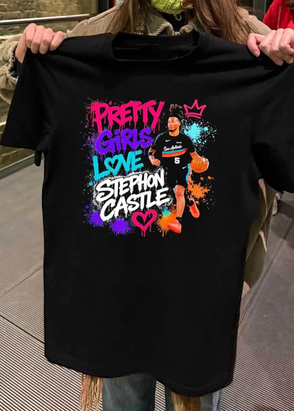 San Antonio Spurs Fan Apparel Pretty Girls Love Stephon Castle T-Shirt