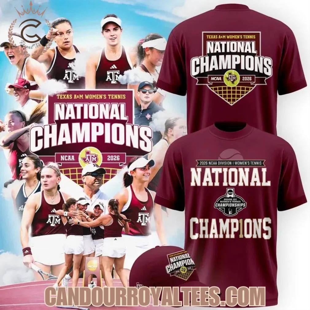 Texas A&M Women’s Tennis National Champions 2026 Shirt