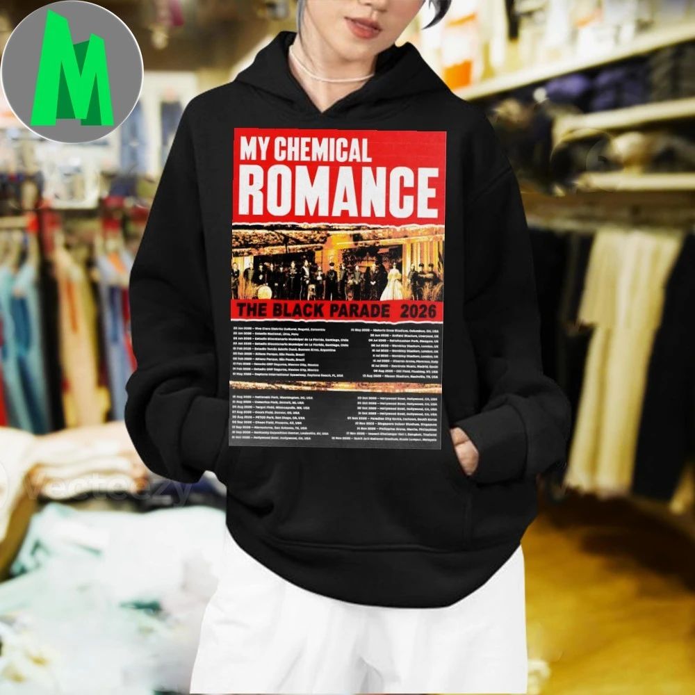 My Chemical Romance Tour The Black Parade 2026 Poster Shirt