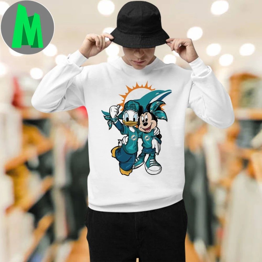 Daisy Minnie Miami Dolphins Logo 2025 Shirt