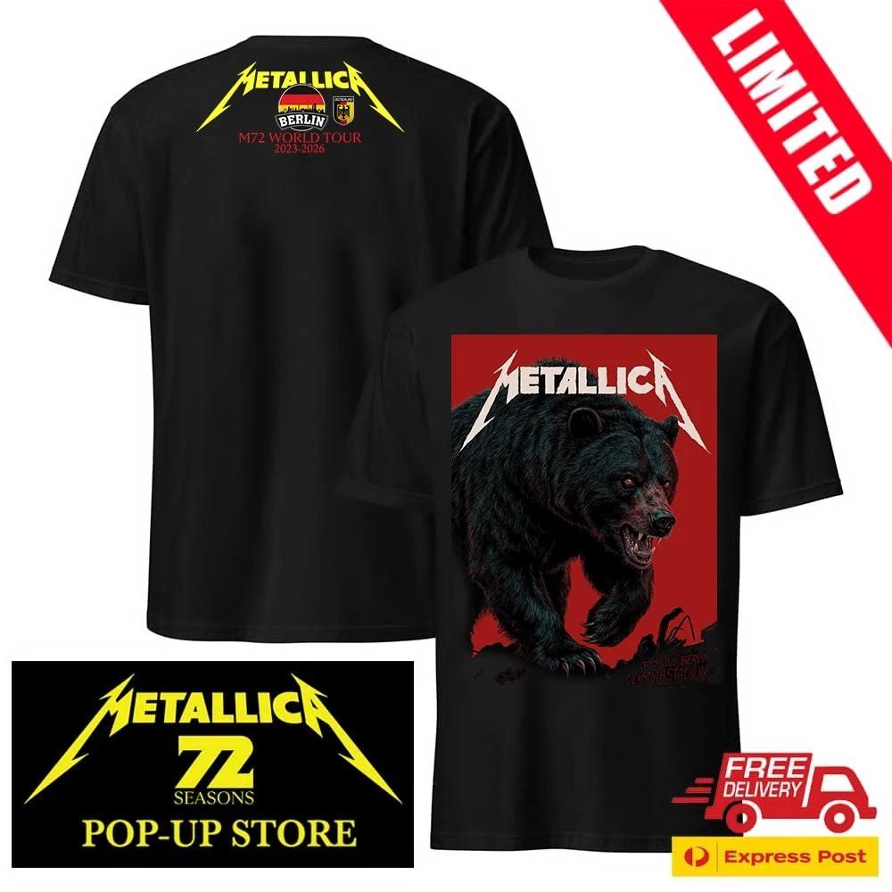 Metallica Olympiastadion Berlin 2026 Souvenir T-Shirt Official