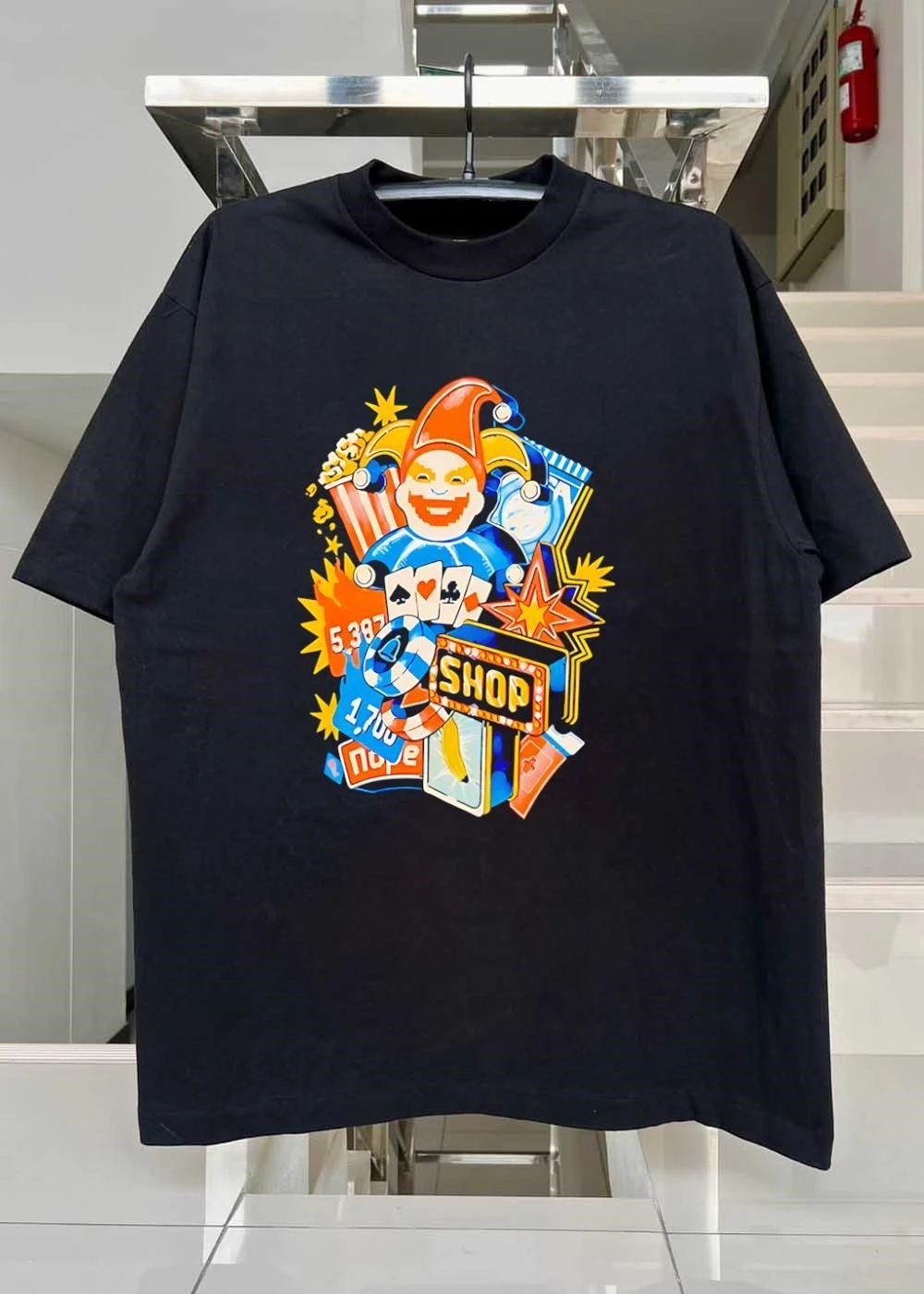 Jester Gambling Fun 5387 1700 Nope Shop Banana T-Shirt