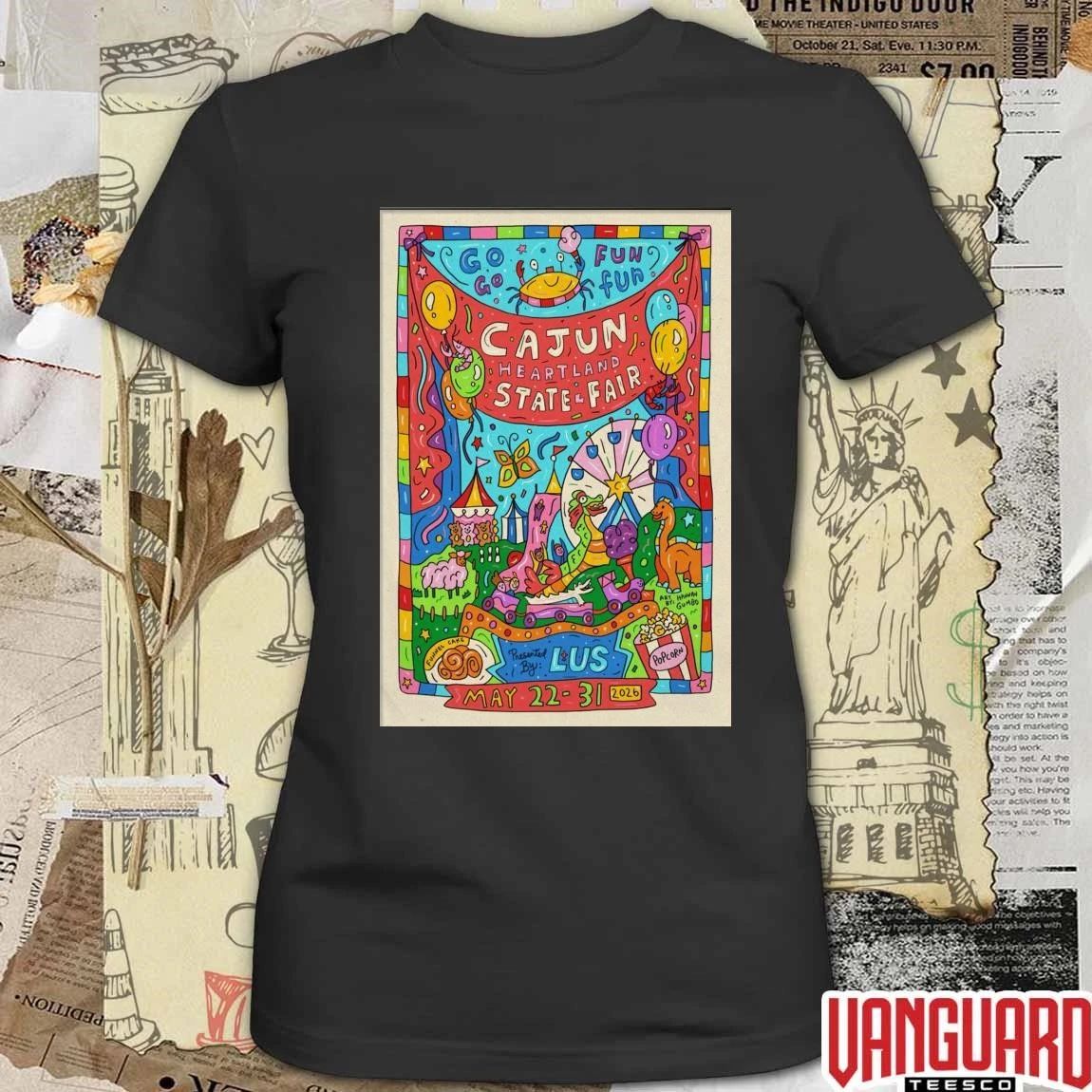 Go Go Fun Fun The Cajun Heartland State Fair May 22-23, 2026 Poster t-shirt
