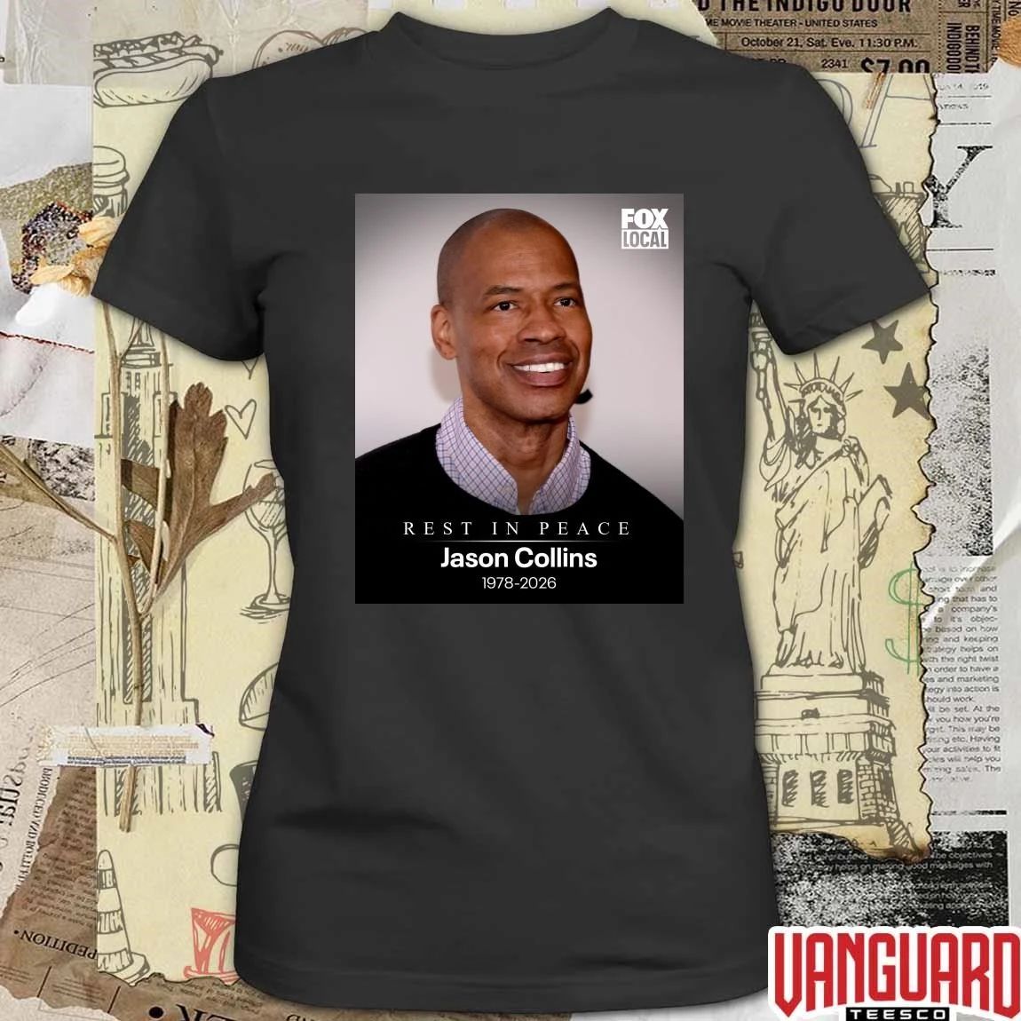 Rest In Peace Jason Collins 1978 – 2026 Fox 32 Chicago Poster t-shirt