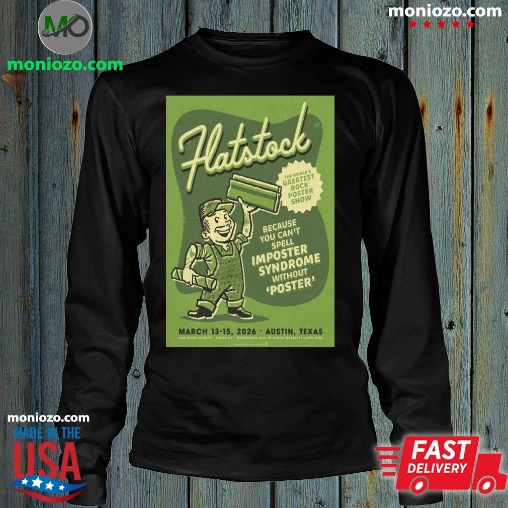 Original Mar 13-15 2026 Flatstock Austin TX Poster T-Shirt