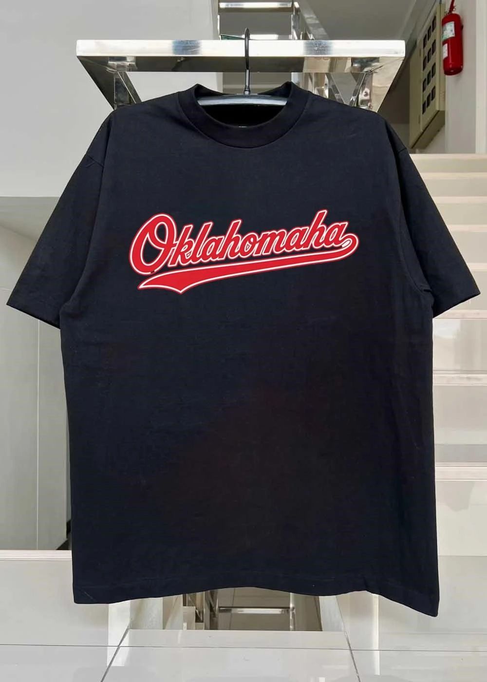 Oklahomaha Apparel Official Oklahomaha Script Logo T-Shirt