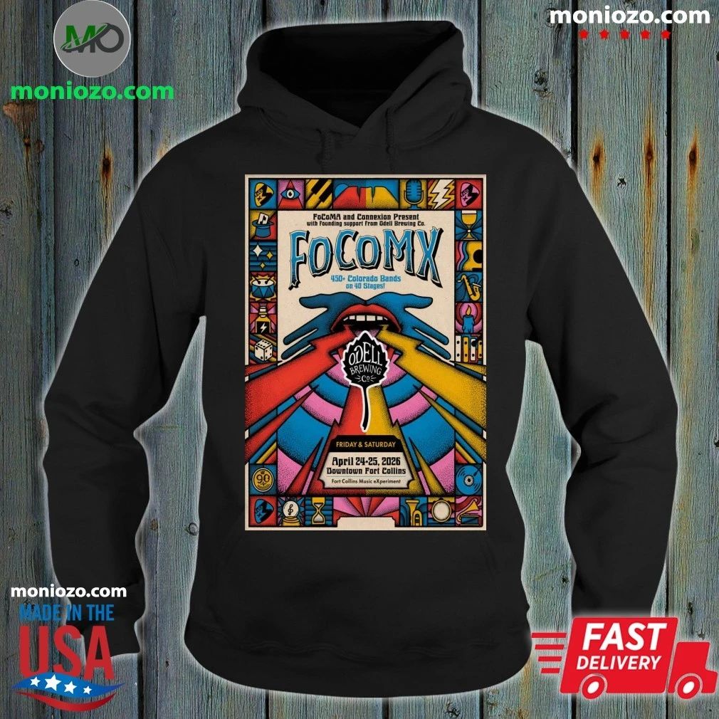 FoCoMX Apr 24-25 2026 Fort Collins CO Poster Shirt