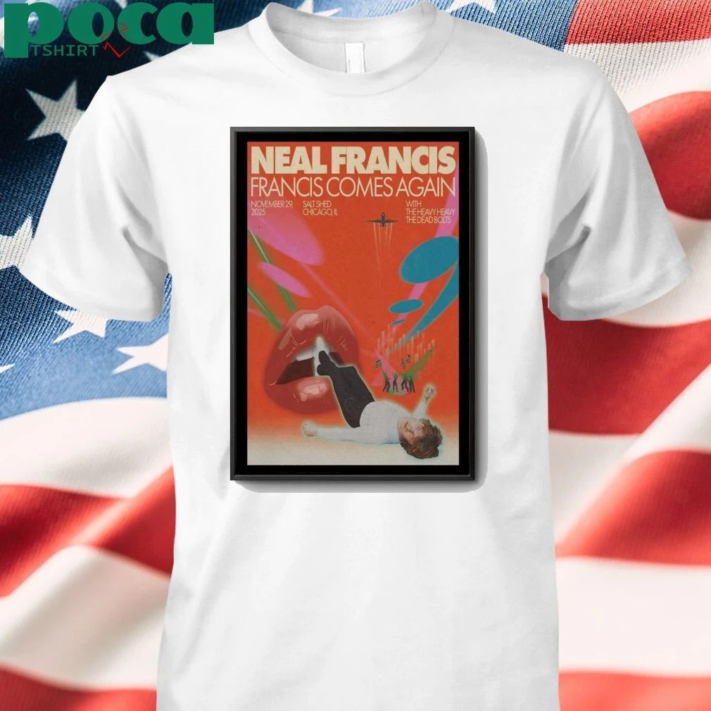 Neal Francis Nov 29, 2025 The Salt Shed. Chicago, IL Poster shirt