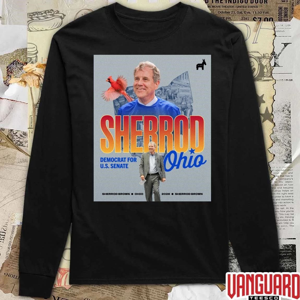 Sherrod Brown Democrat For US Senate Ohio 2026 Poster t-shirt