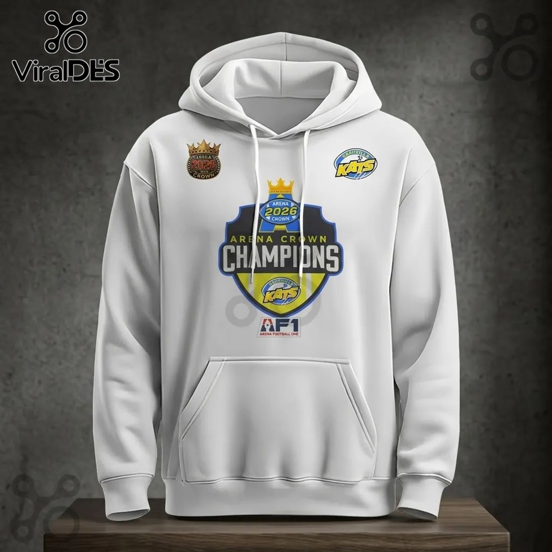 Nashville Kats 2026 Arena Crown Champions Hoodie