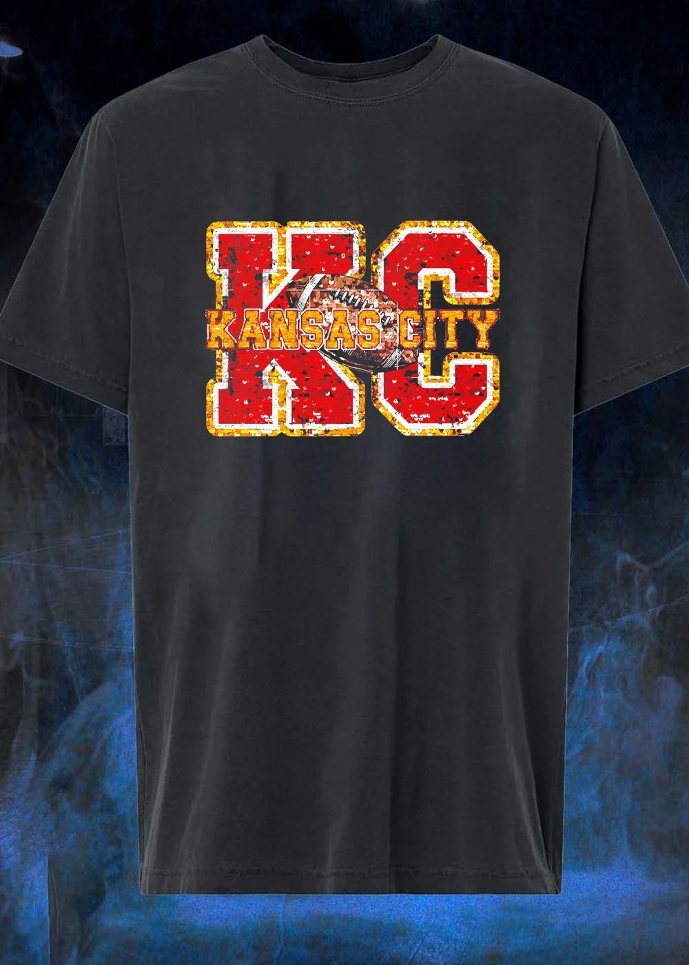 Kansas City Chiefs Football Faux Sequin shirt