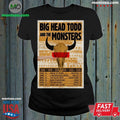Original Big Head Todd And The Monsters Texas Tour 26 Poster T-shirt
