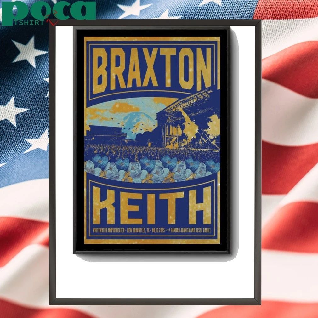 Concert New Braunfels, TX 2025 Braxton Keith Poster shirt
