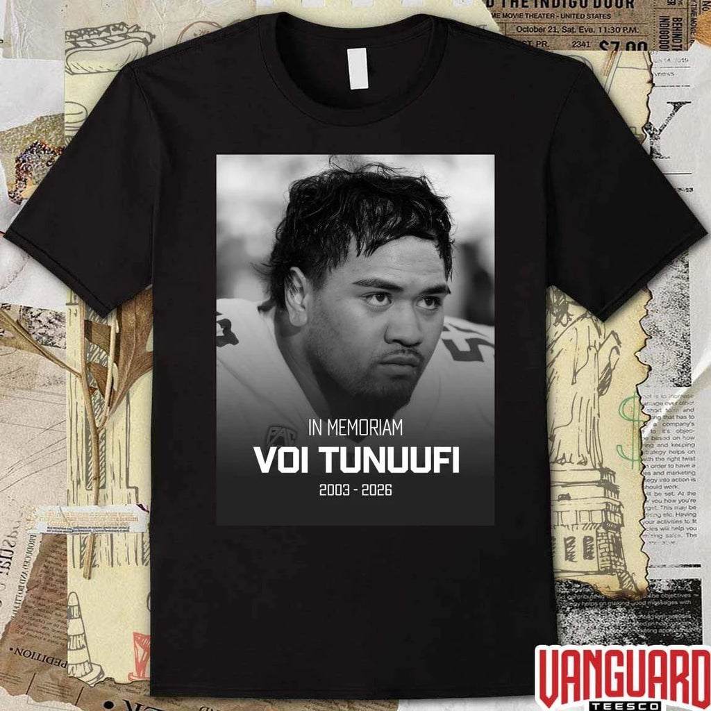 In Memoriam Voi Tunuufi 2003 – 2026 Washington Football t-shirt