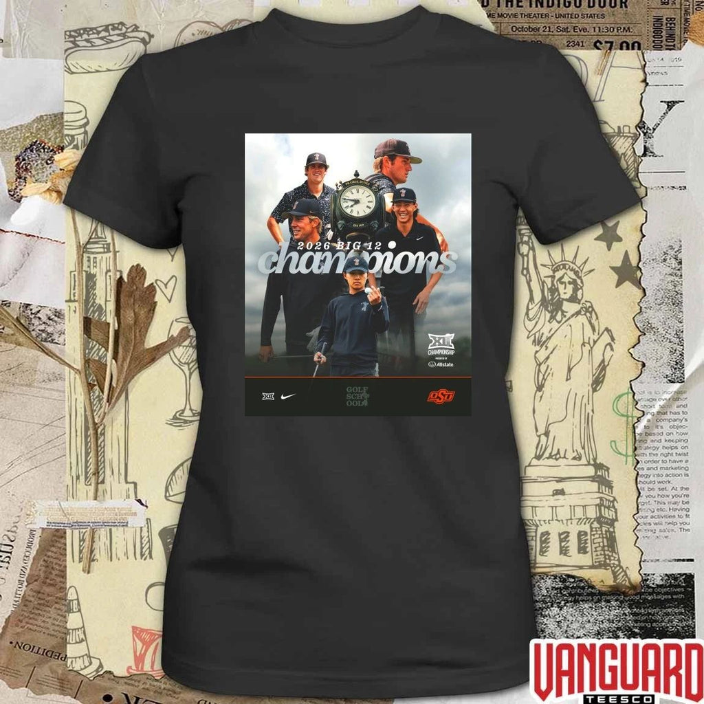 Back-to-back Big 12 Champions OSU Cowboy Golf Poster t-shirt