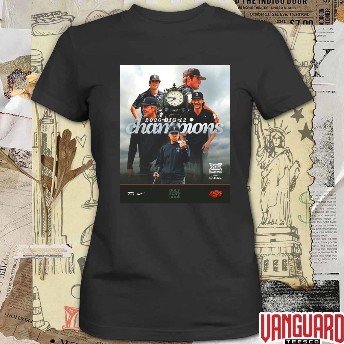 Back-to-back Big 12 Champions OSU Cowboy Golf Poster t-shirt