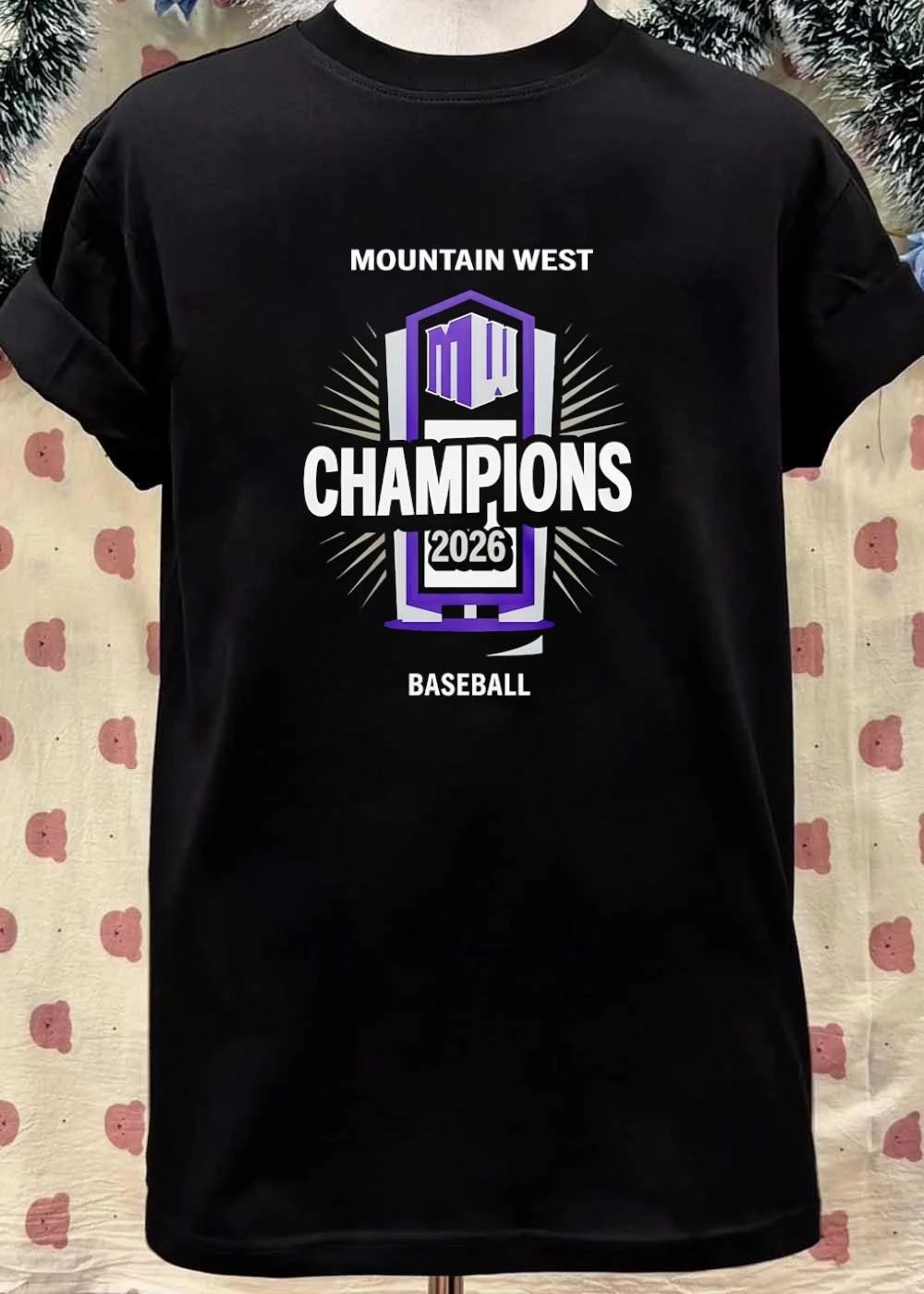 Mountain West Champions 2026 Baseball MW Logo Fan Shirt