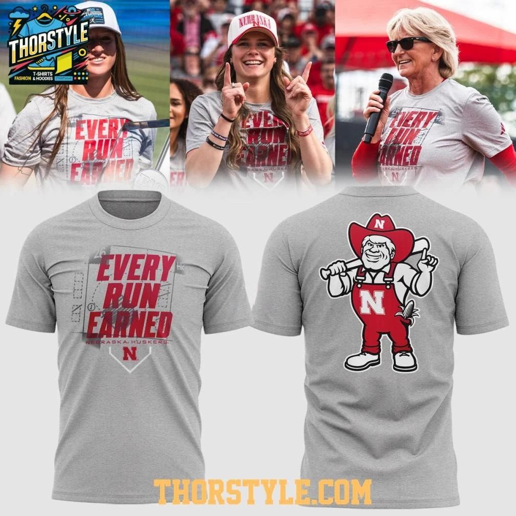 Nebraska Cornhuskers Every Run Earned 2026 Night Shirt