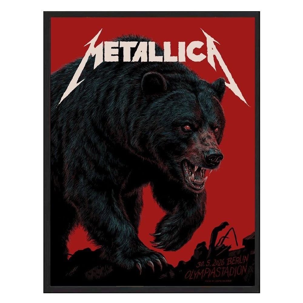 Limited Edition Metallica at Olympiastadion in Berlin, Germany, on May 30, 2026 Poster By Janta Island