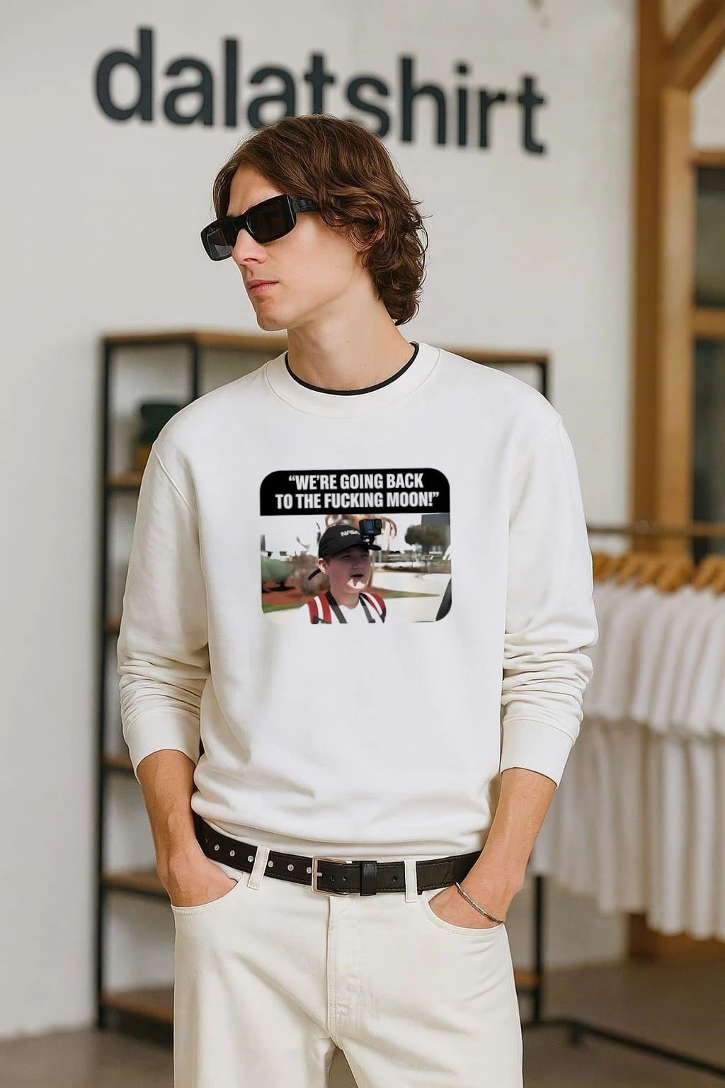 Funny We’re Going Back To The Moon NASA Meme shirt