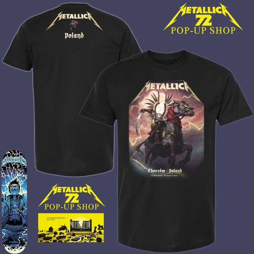 Metallica M72 Chorzow 2026 Pop-Up Shop T-Shirt