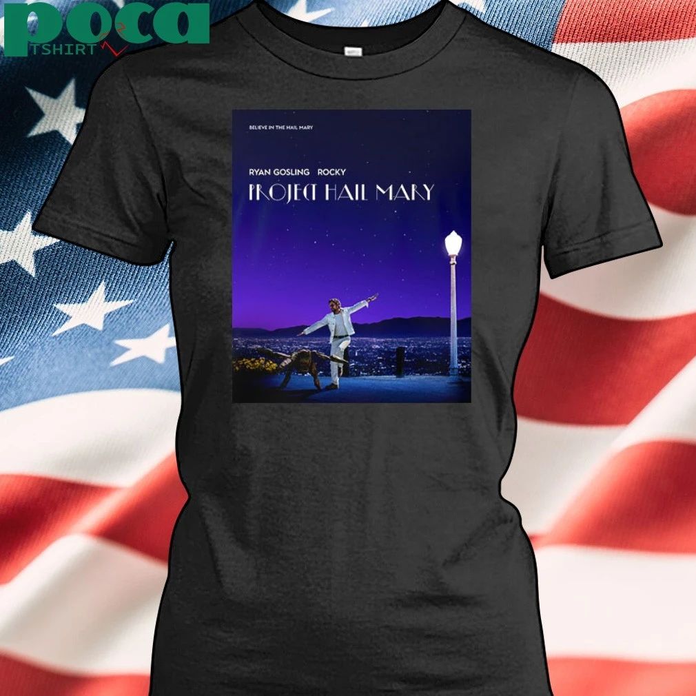 Project Hail Mary Inspired Poster La La Land Ryan Gosling Rocky Unisex T Shirt