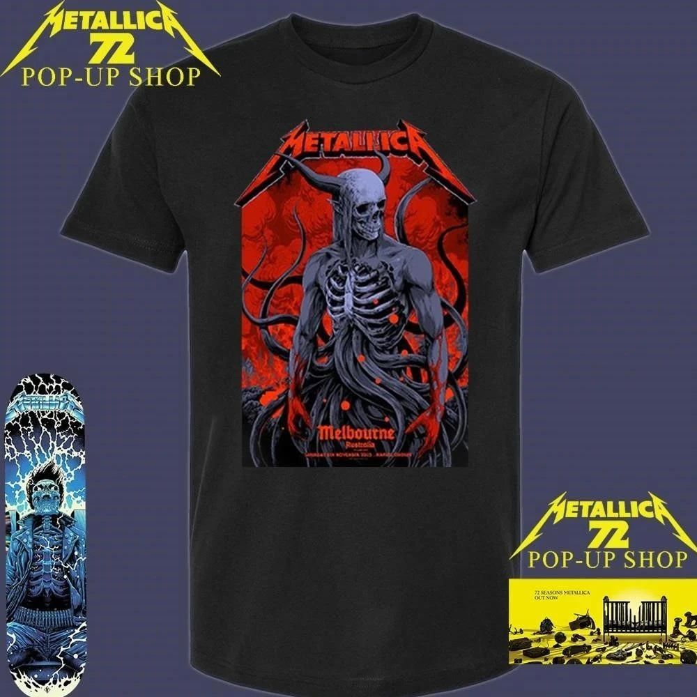 Metallica M72 Melbourne Pop-Up Exclusive Poster By Ken Taylor Australia T-Shirt