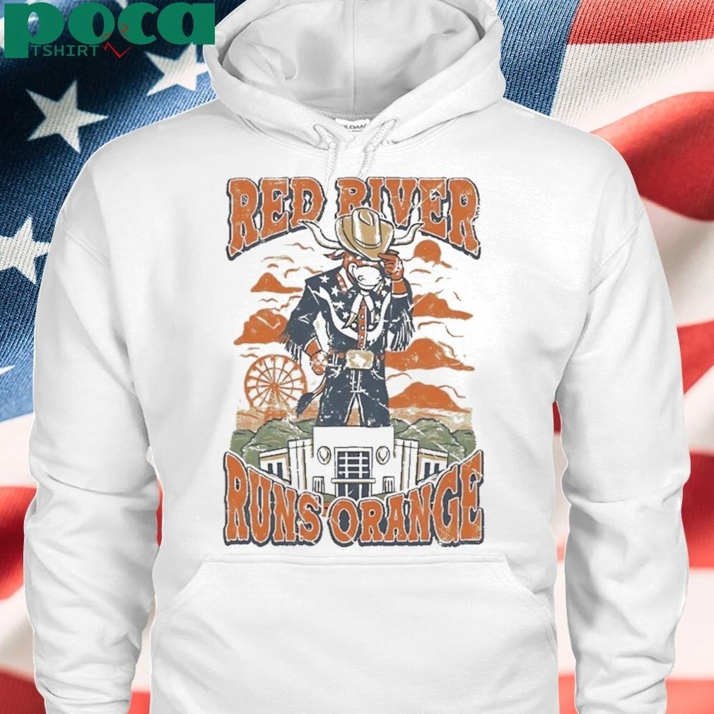 Texas Longhorns Red River Runs Orange Shirt