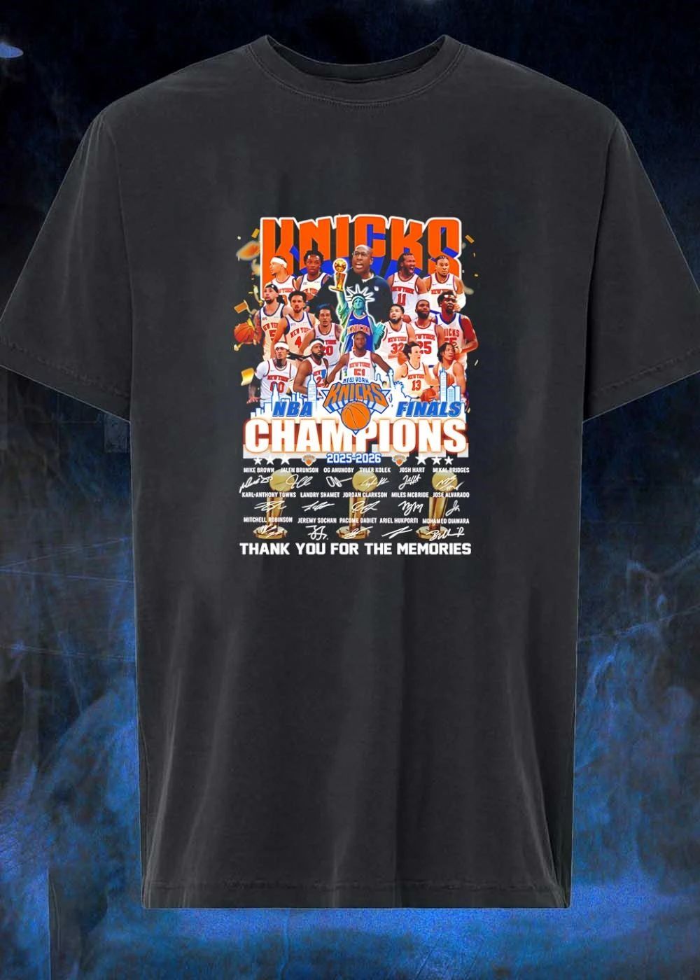 Mike Brown NBA Champions 2025-2026 Jalen Brunson OG Anunoby Knicks T-Shirt