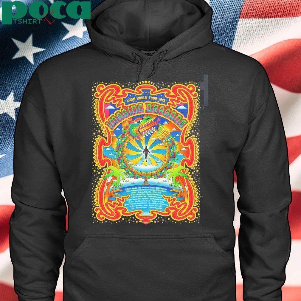 Imagine Dragons Loom World Tour 2025 South American Schedule Dates T-shirt