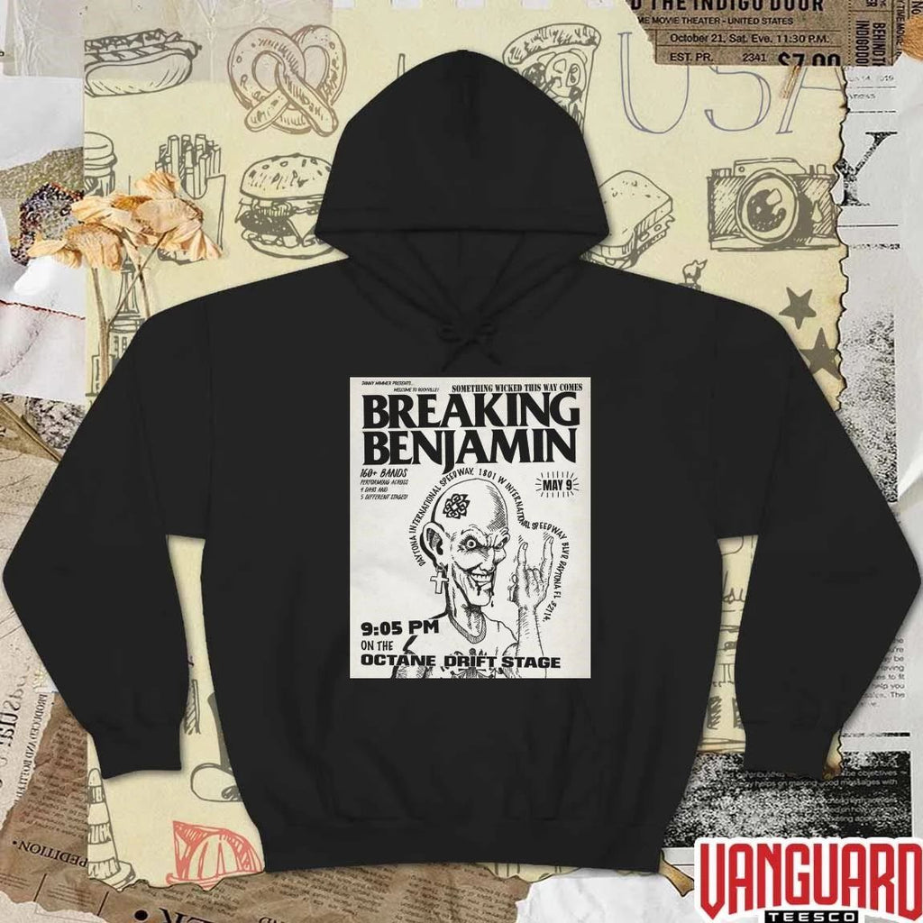 Breaking Benjamin Welcome to Rockville May 9 2026 Octane Drift Stage Daytona Beach, FL Poster t-shirt