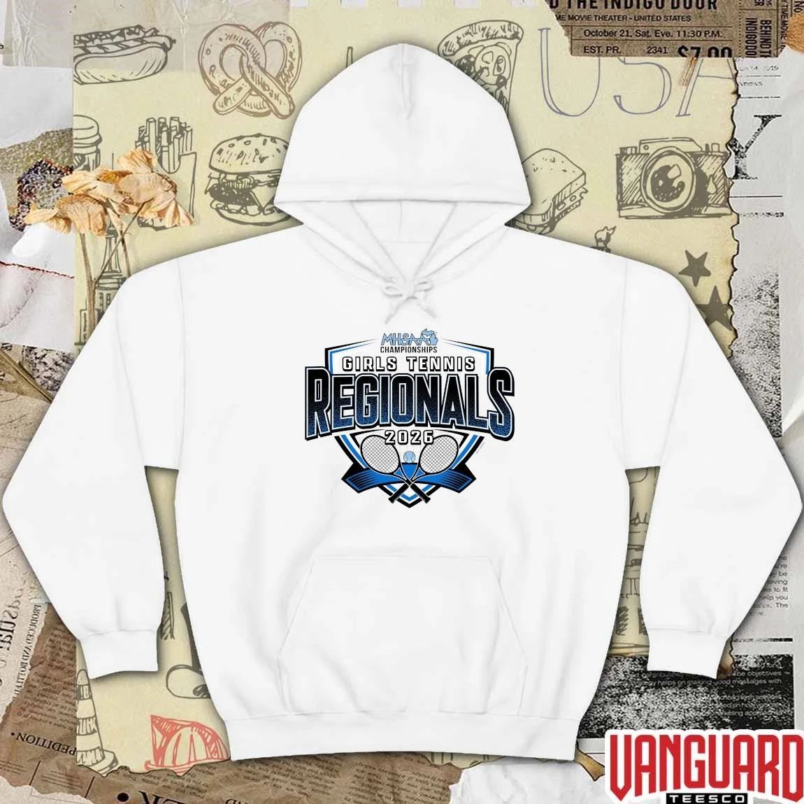 2026 MHSAA Championships Girls Tennis Regionals Logo t-shirt