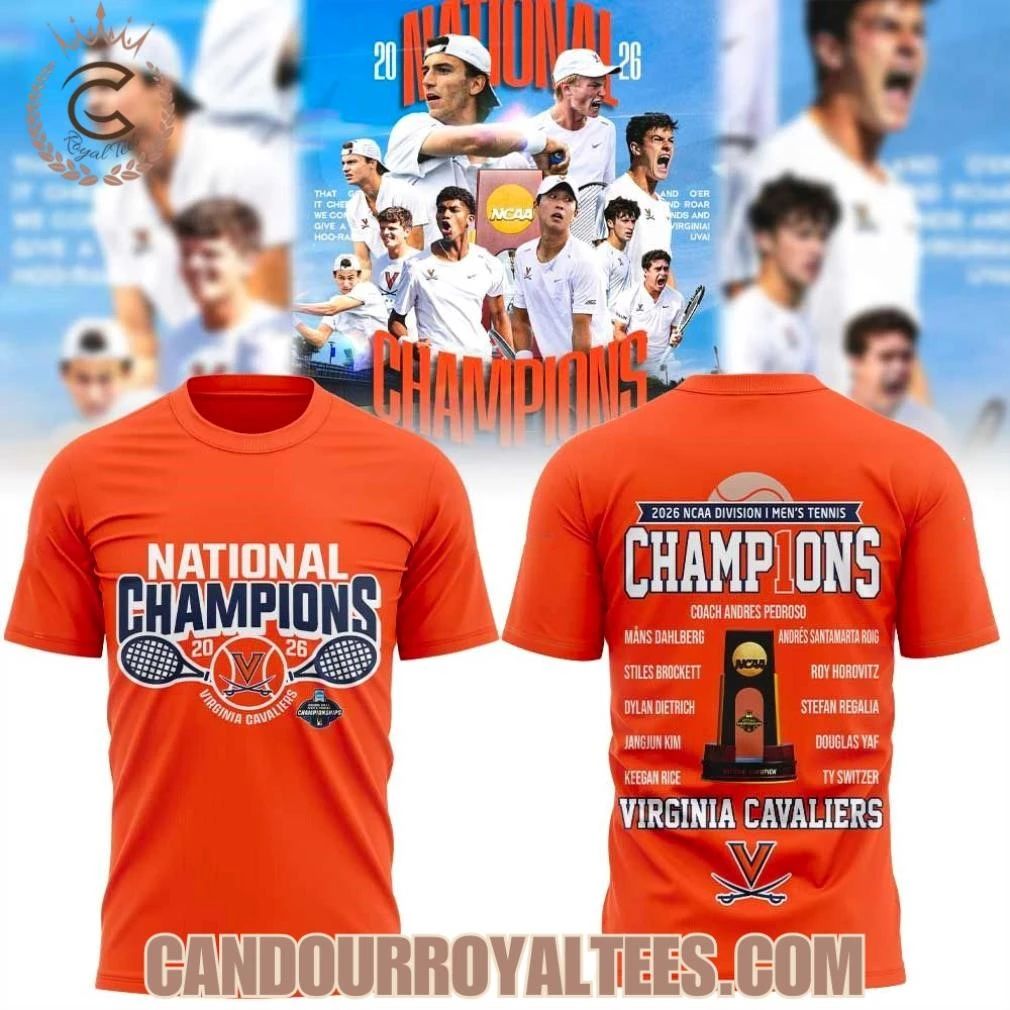 Virginia Men’s Tennis 2026 NCAA DI Men’s Tennis National Champions Shirt