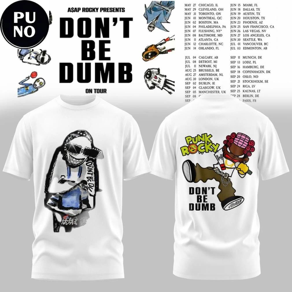 Asap Rocky Don’t Be Dumb Tour 2026 Shirt