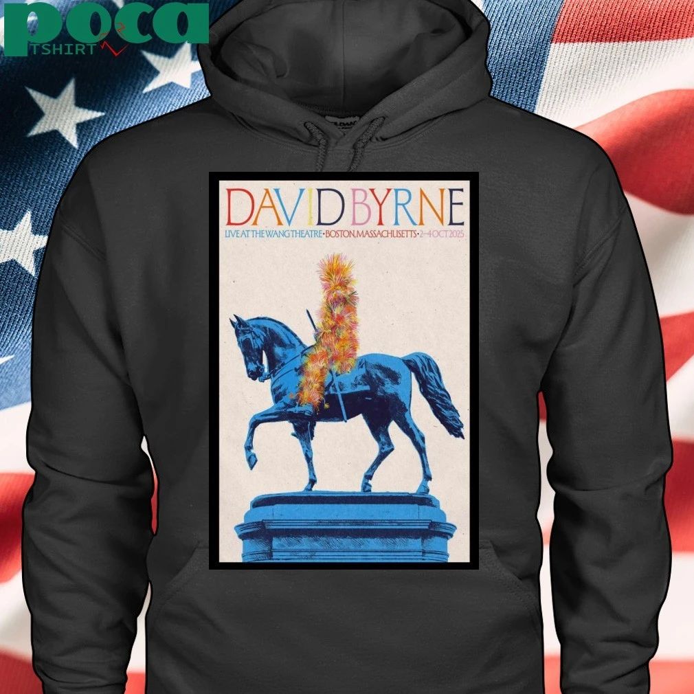 David Byrne October 2-4, 2025 Boch Center Wang Theatre in Boston, MA Poster Shirt