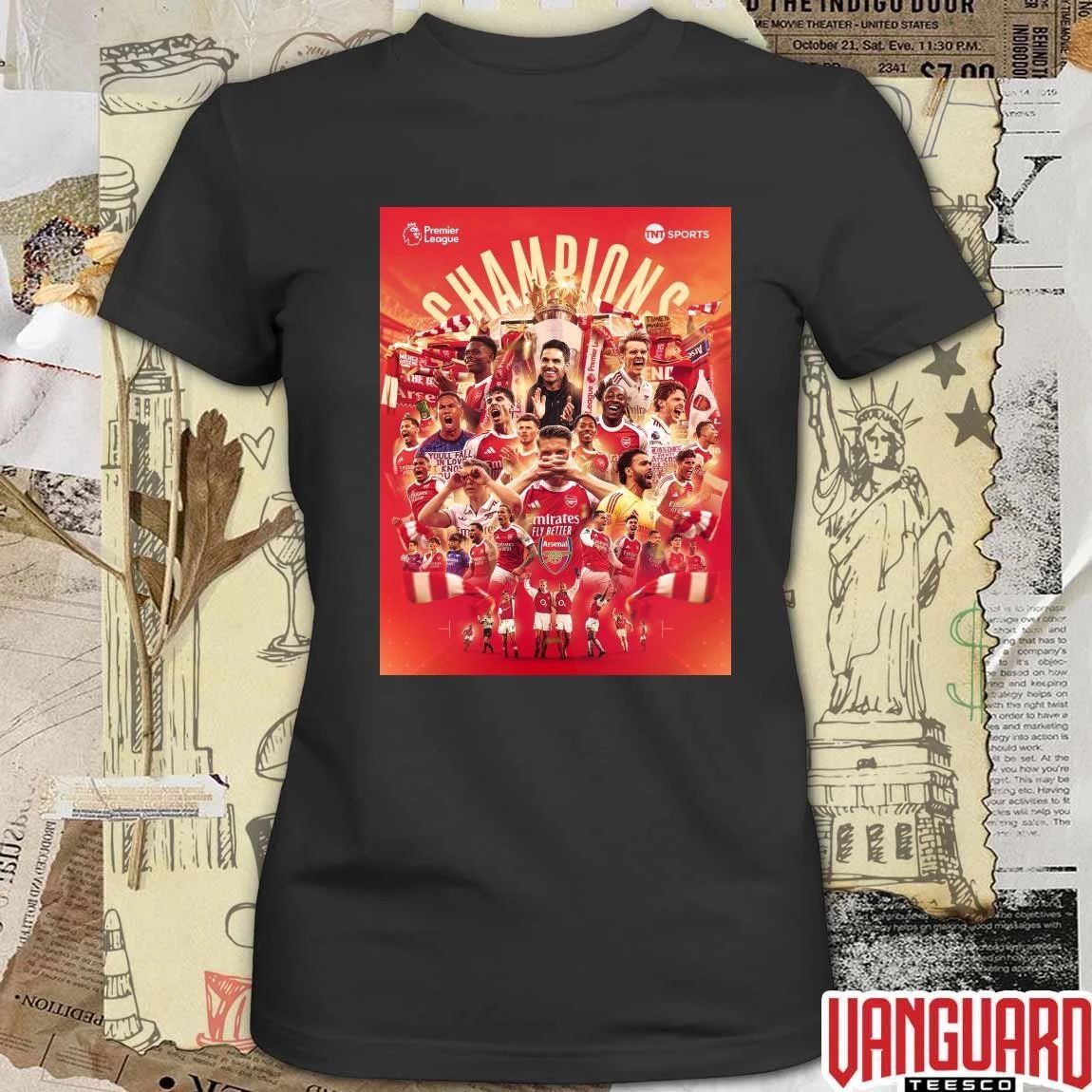 Arsenal F.C. 2025-26 Premier League Champions Poster t-shirt