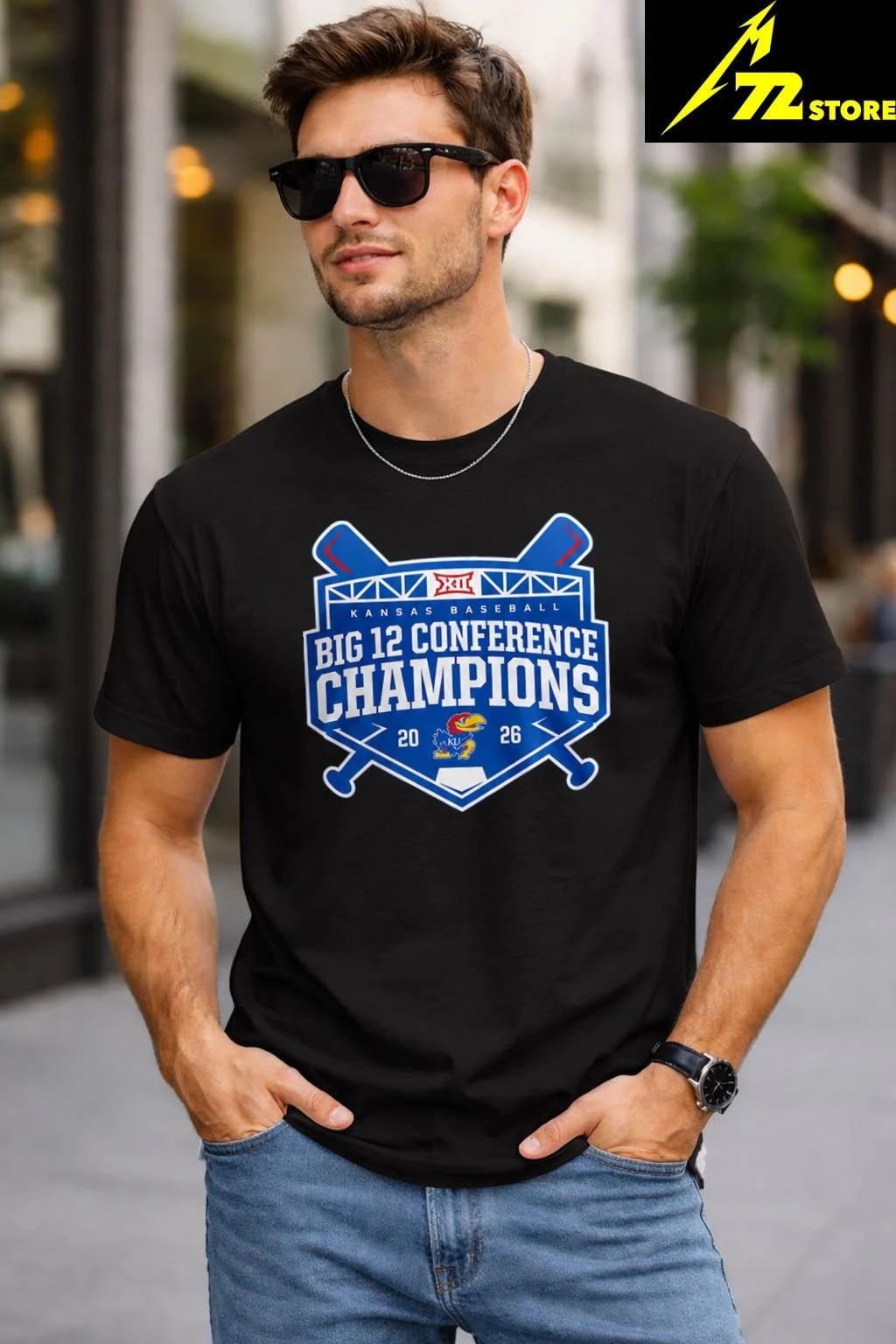 Kansas Jayhawks baseball 2026 Big 12 Champions Shirt